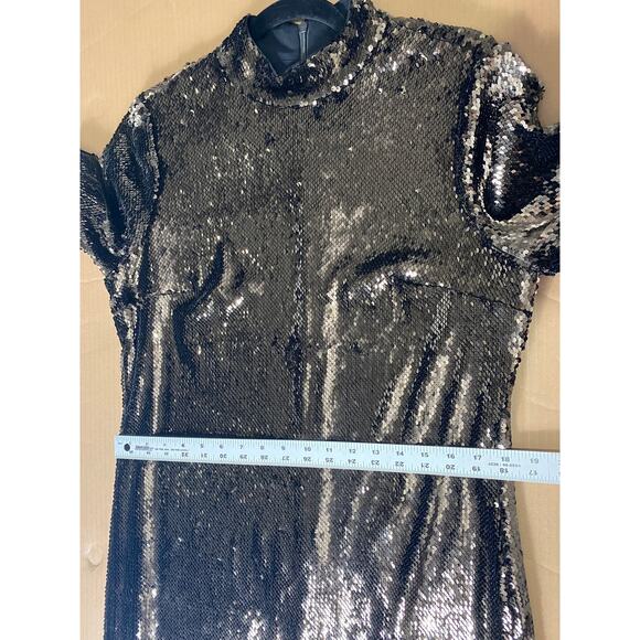 NEW TED BAKER DRESS 10 BROWN FESTIVE HOLIDAYS EVENING - Picture 15 of 16